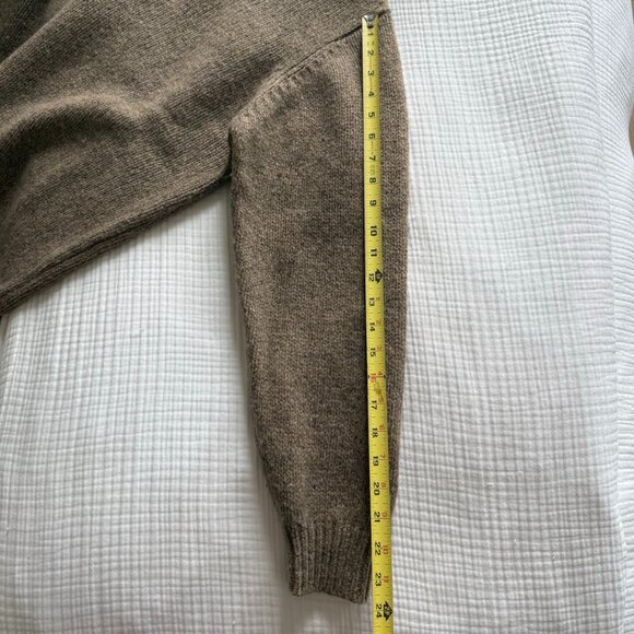 L.L. Bean Lambswool 1/4 Button Sweater - Picture 8 of 8